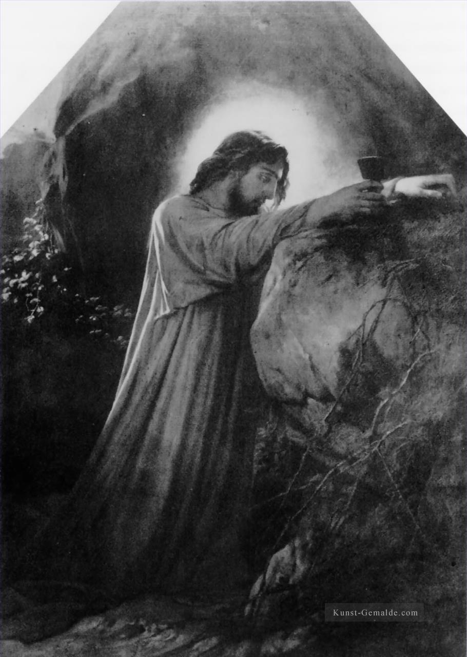 Christus auf dem Ölberg 1855 in Lebensgröße Hippolyte Delaroche Ölgemälde